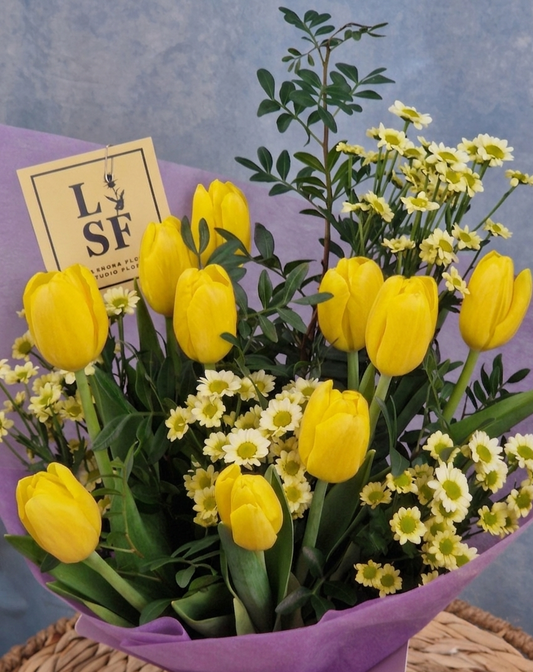 Ramo de Tulipanes amarillos