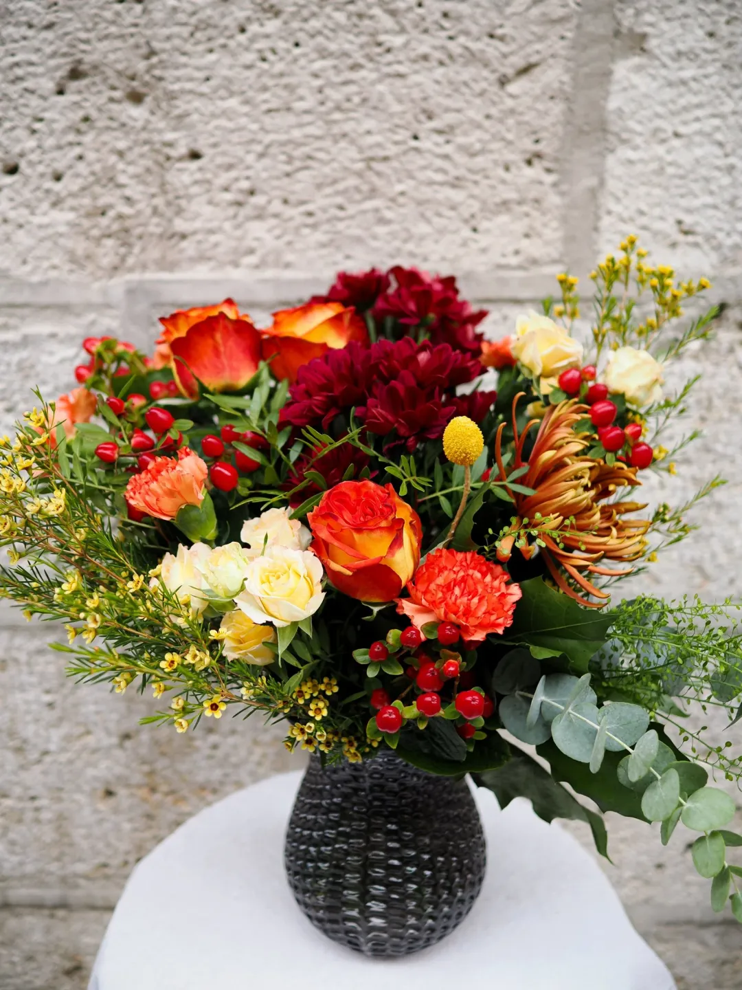 Ramo Tonos Cálidos con Rosas
