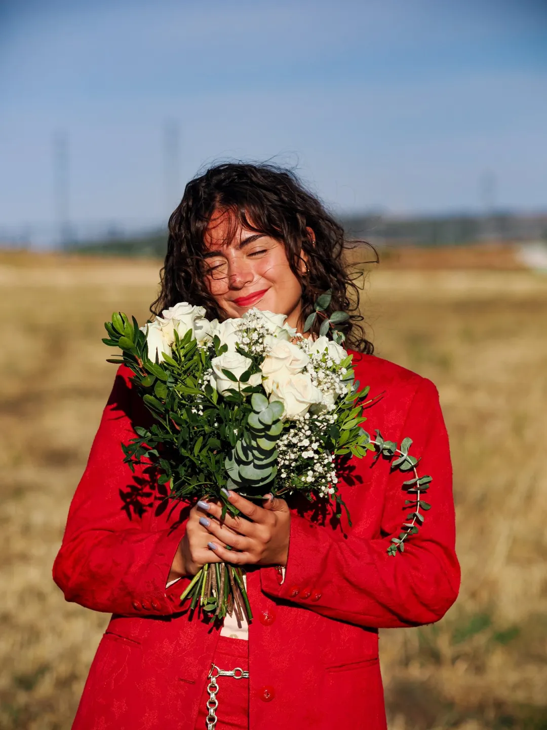 Ramo de rosas blancas de La Señora Flores